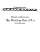 God's Word Among Us SATB choral sheet music cover